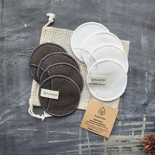 Disques Démaquillants Réutilisables – Set Coton + Bambou - 0 